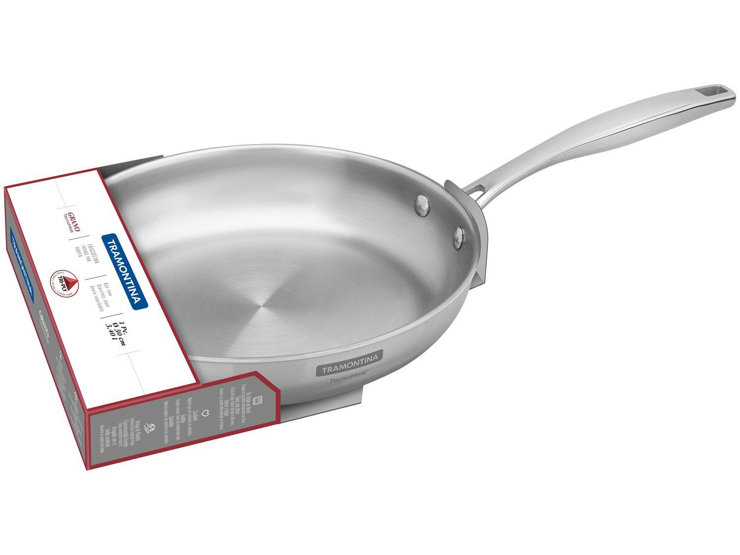 Frigideira Tramontina Inox Fundo Triplo Grano 62155300 30cm