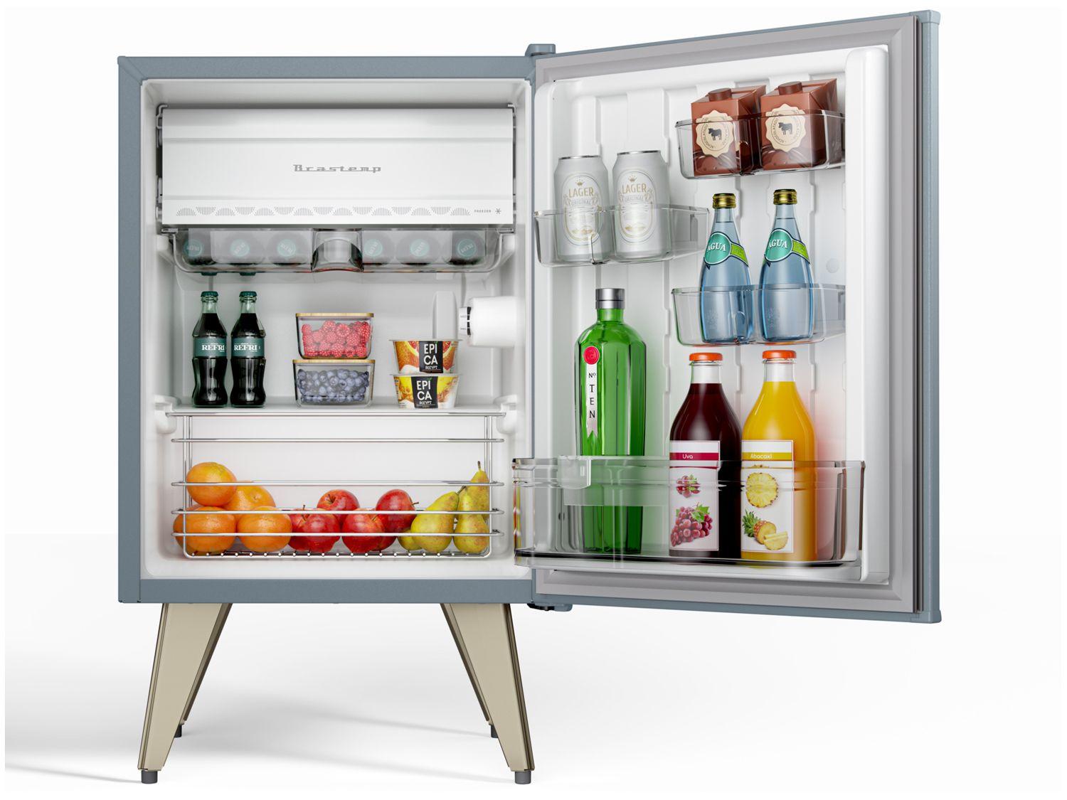Frigobar Brastemp 76L Azul Retrô BRA08HW
