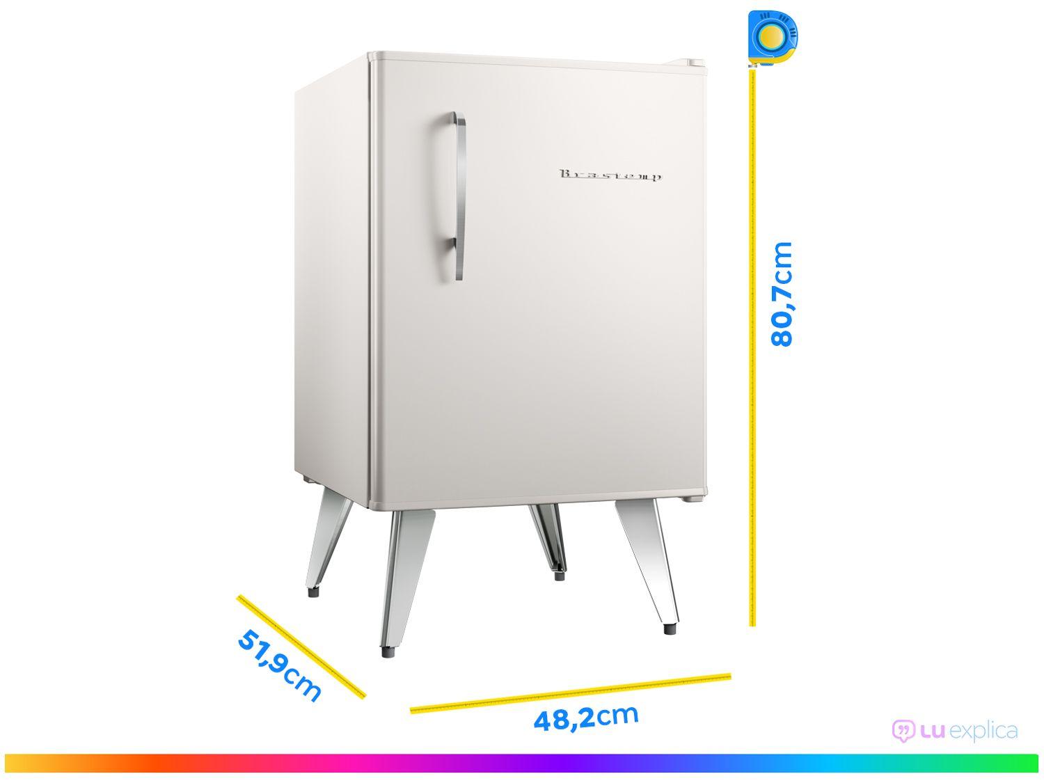 Frigobar Brastemp 76L Branco Retrô BRA08HB