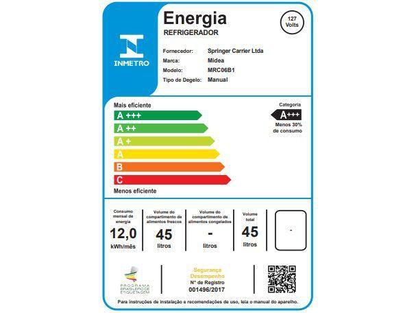 Frigobar Midea 45L Branco