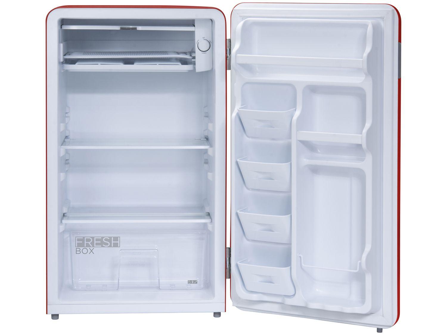 Frigobar Midea 95L Vermelho Retrô