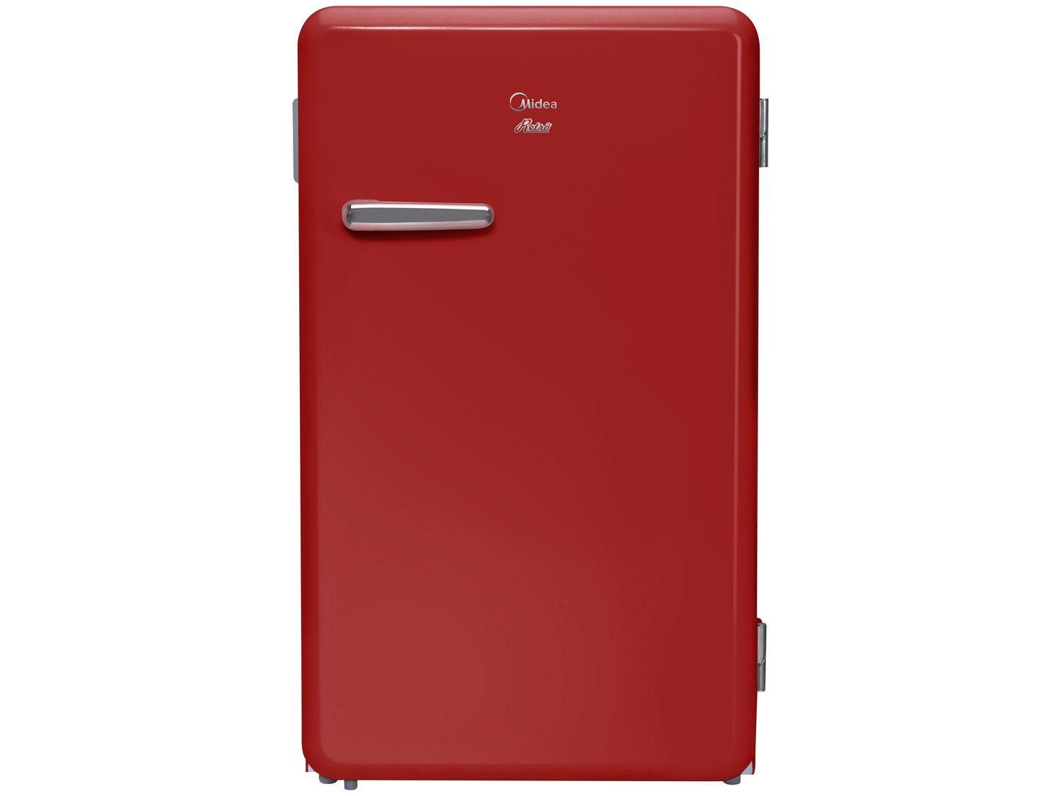Frigobar Midea 95L Vermelho Retrô
