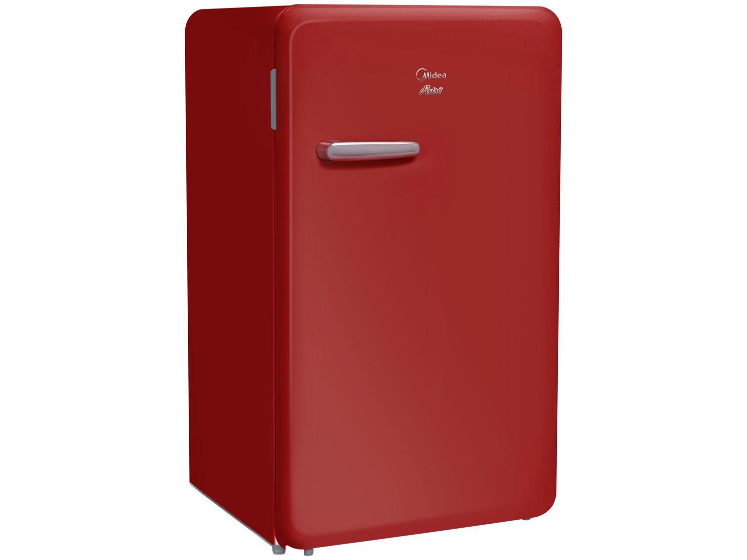 Frigobar Midea 95L Vermelho Retrô