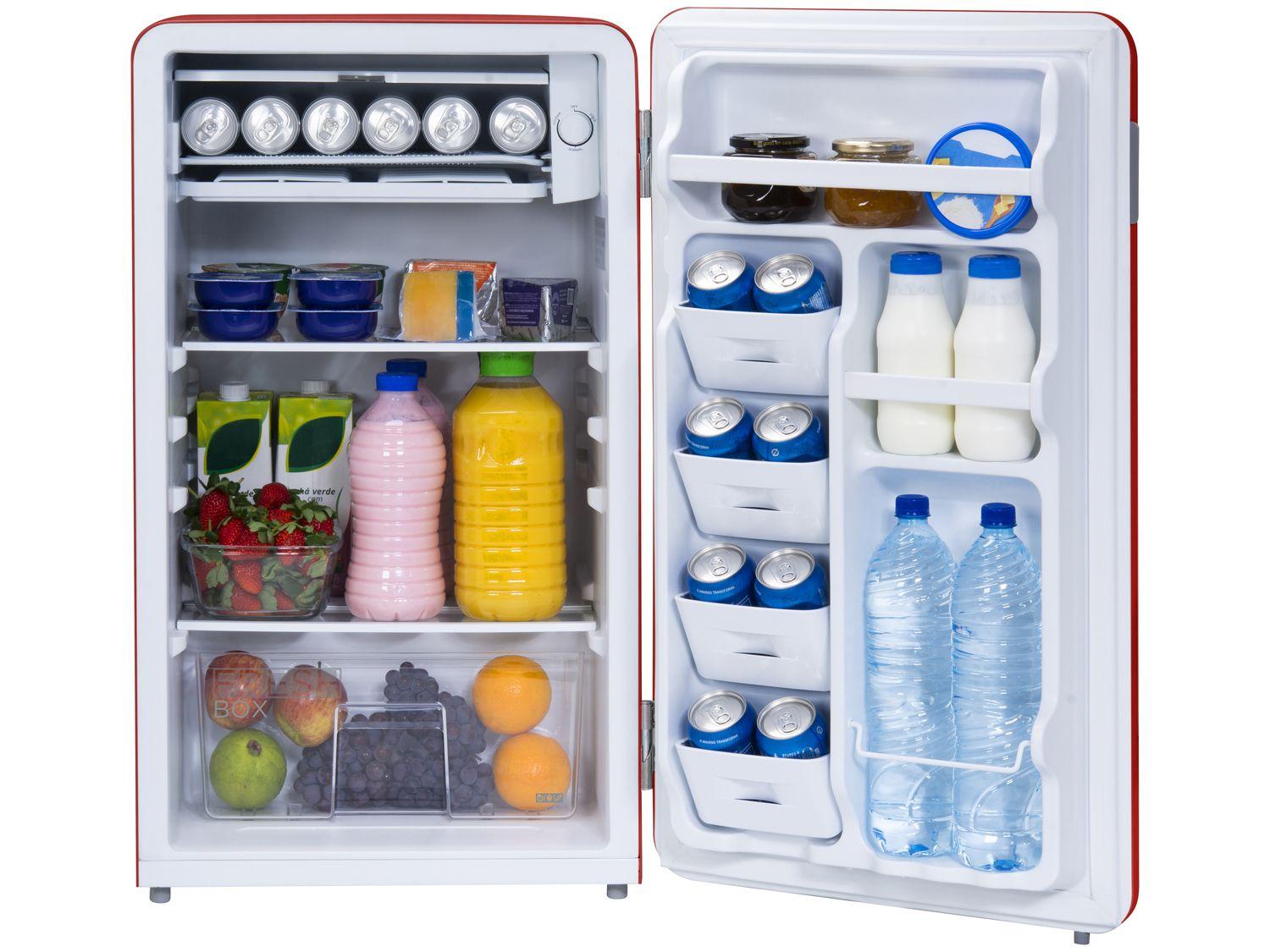 Frigobar Midea 95L Vermelho Retrô