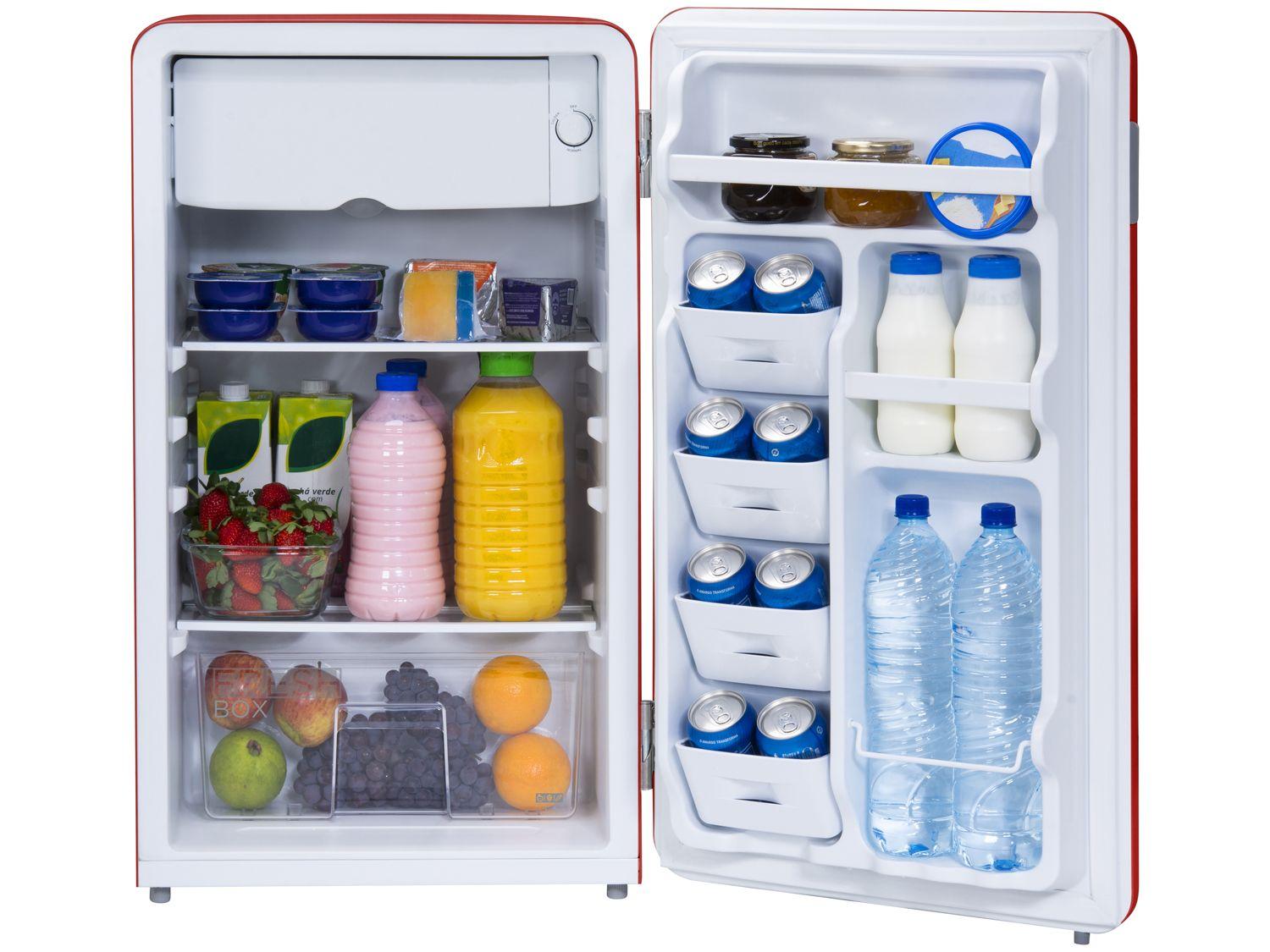 Frigobar Midea 95L Vermelho Retrô