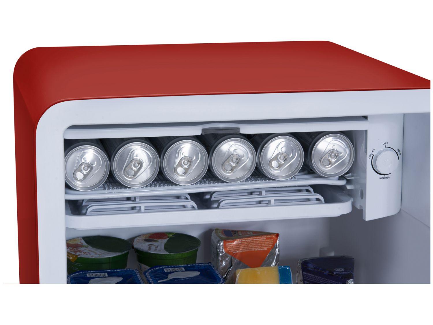 Frigobar Midea 95L Vermelho Retrô