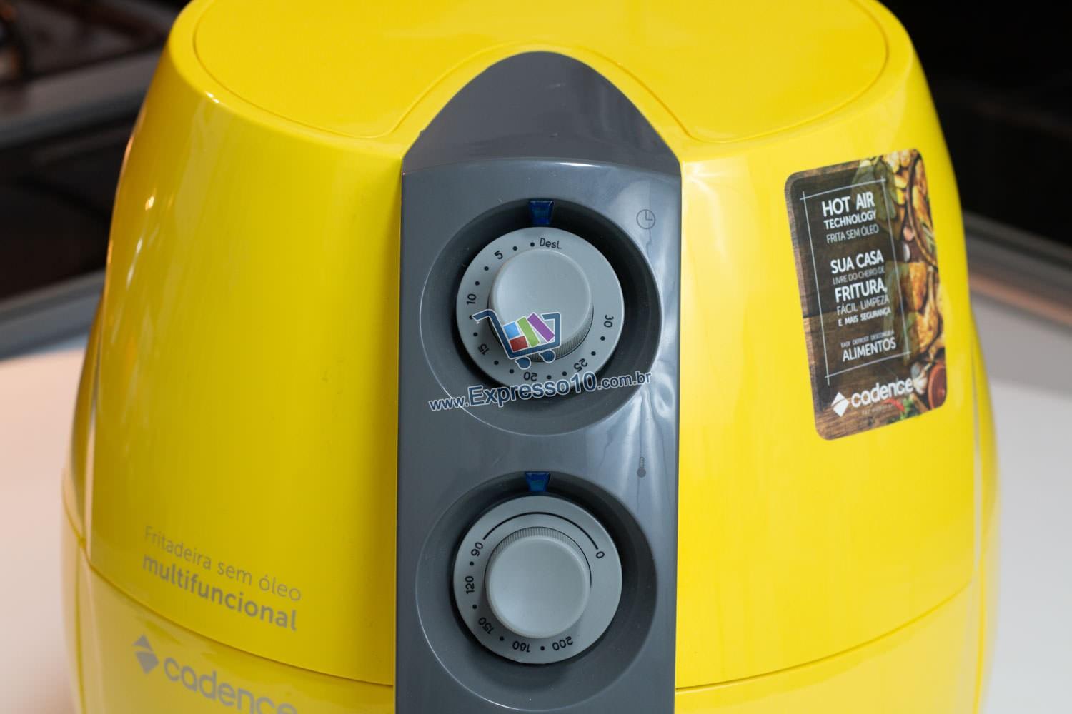 Fritadeira Air Fry Cadence Amarela FRT544 Fritadeira sem Óleo / Air