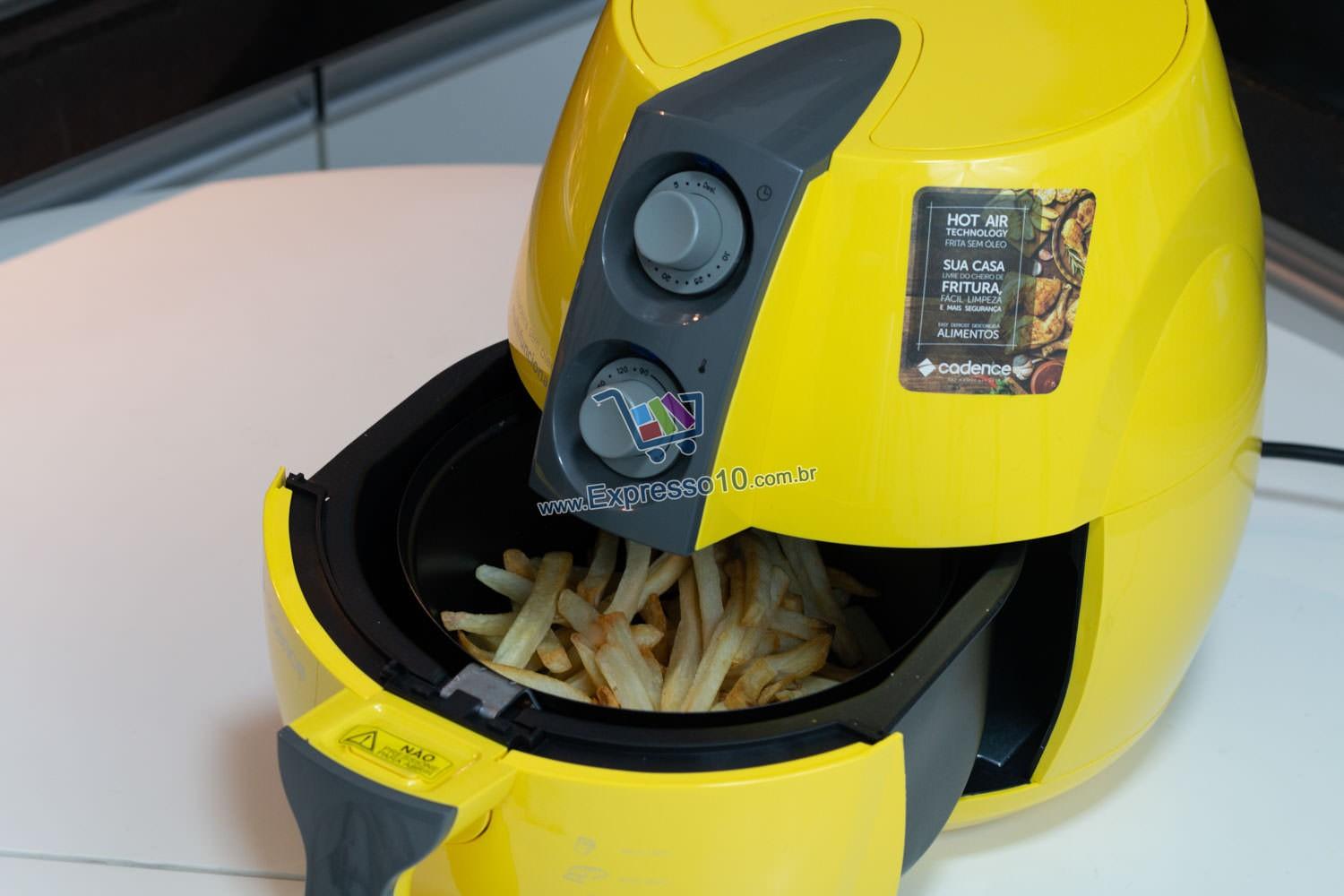 Fritadeira Air Fry Cadence Amarela FRT544 Fritadeira sem Óleo / Air