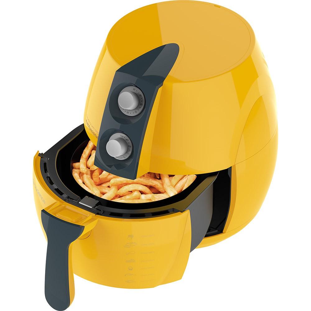 Fritadeira Air Fry Cadence Amarela FRT544 Fritadeira sem Óleo / Air