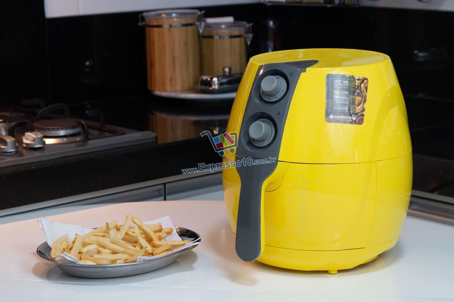 Fritadeira Air Fry Cadence Amarela FRT544 Fritadeira sem Óleo / Air