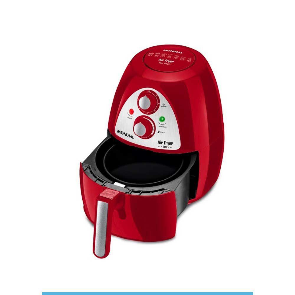 Fritadeira Air Fryer Mondial Inox Red Premium AF14 Vermelho