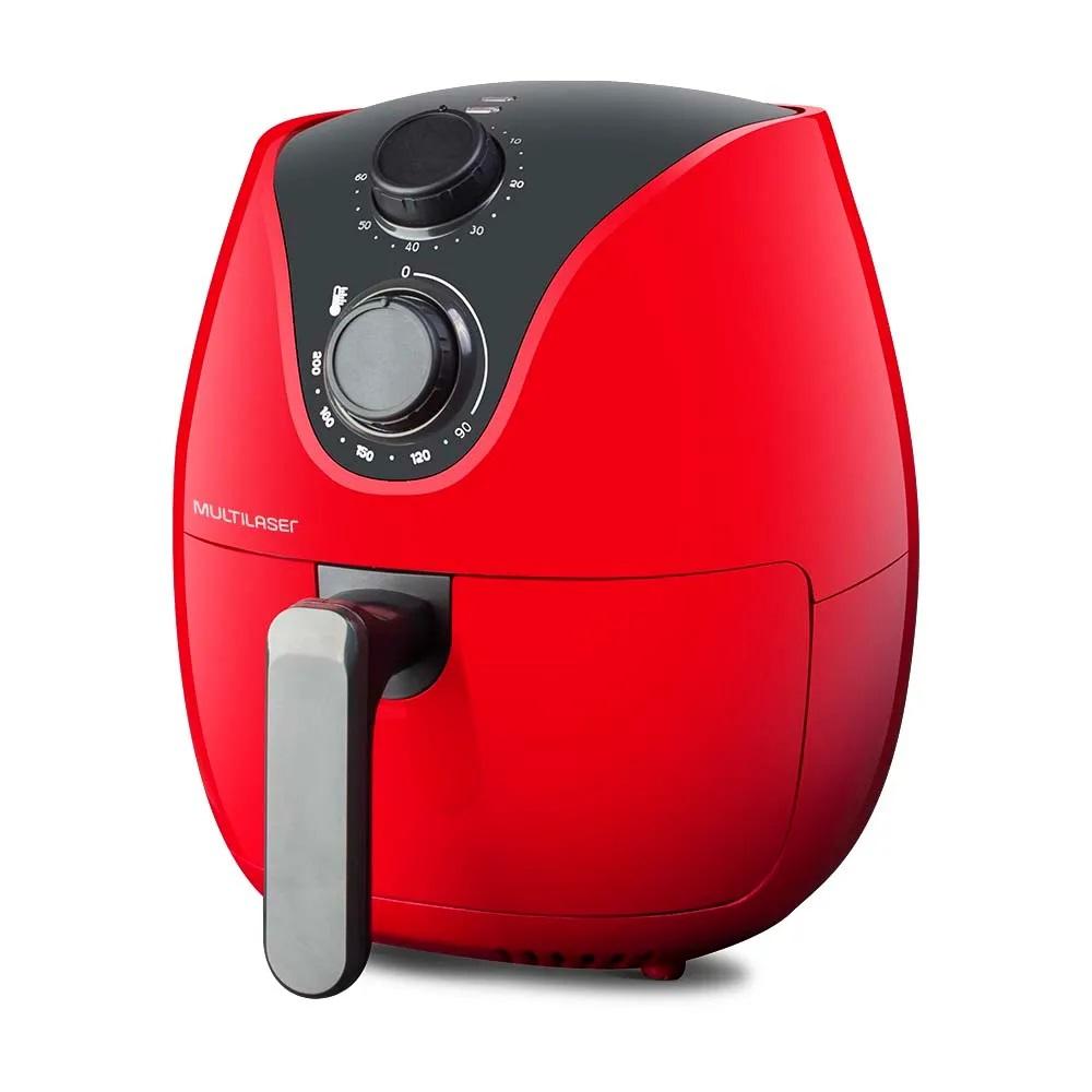 Fritadeira Airfryer 110v 220v 4 Litros Vermelha Sem Óleo Multilaser