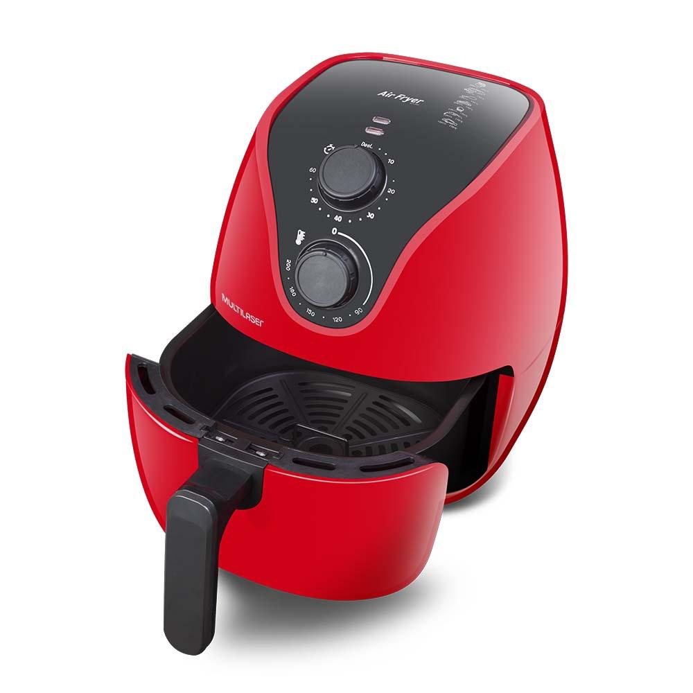 Fritadeira Elétrica Air Fryer 4 Litros Multilaser 220V Vermelha - CE084
