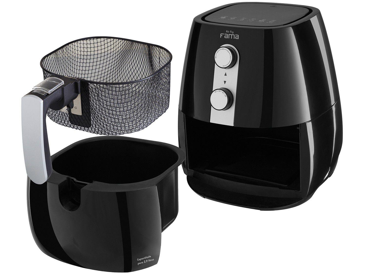 Fritadeira Elétrica Air Fryer Fama 2,9L Timer Fritadeira Elétrica Magazine Luiza