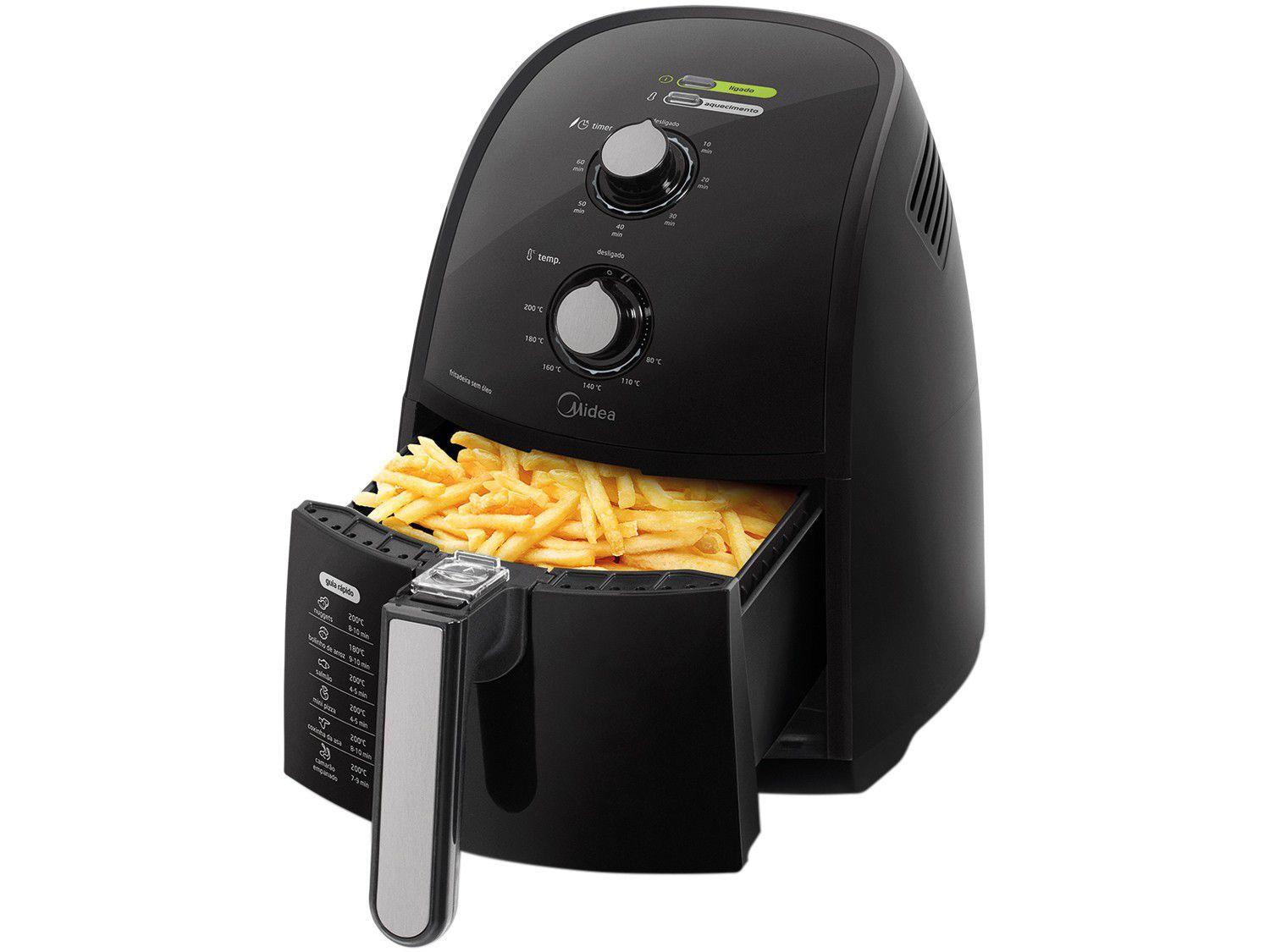 Fritadeira Elétrica Air Fryer/Sem Óleo Midea - Practia 2,5L Timer