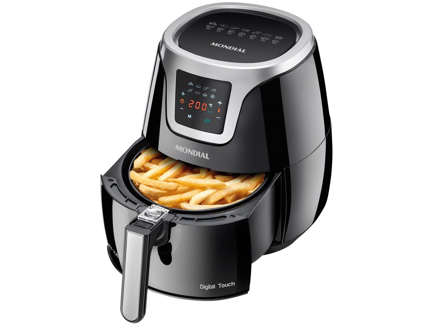 Fritadeira Elétrica Air Fryer/Sem Óleo Mondial AF19 3,2L Timer