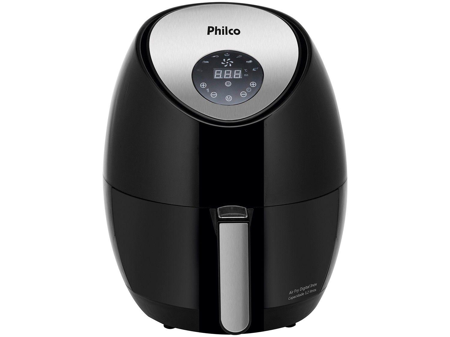 Fritadeira Elétrica Air Fryer/Sem Óleo Philco Digital 3L Timer
