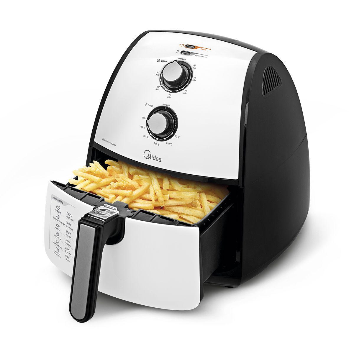 Fritadeira Elétrica Airfryer Midea 4L Fritadeira sem Óleo / Air Fryer