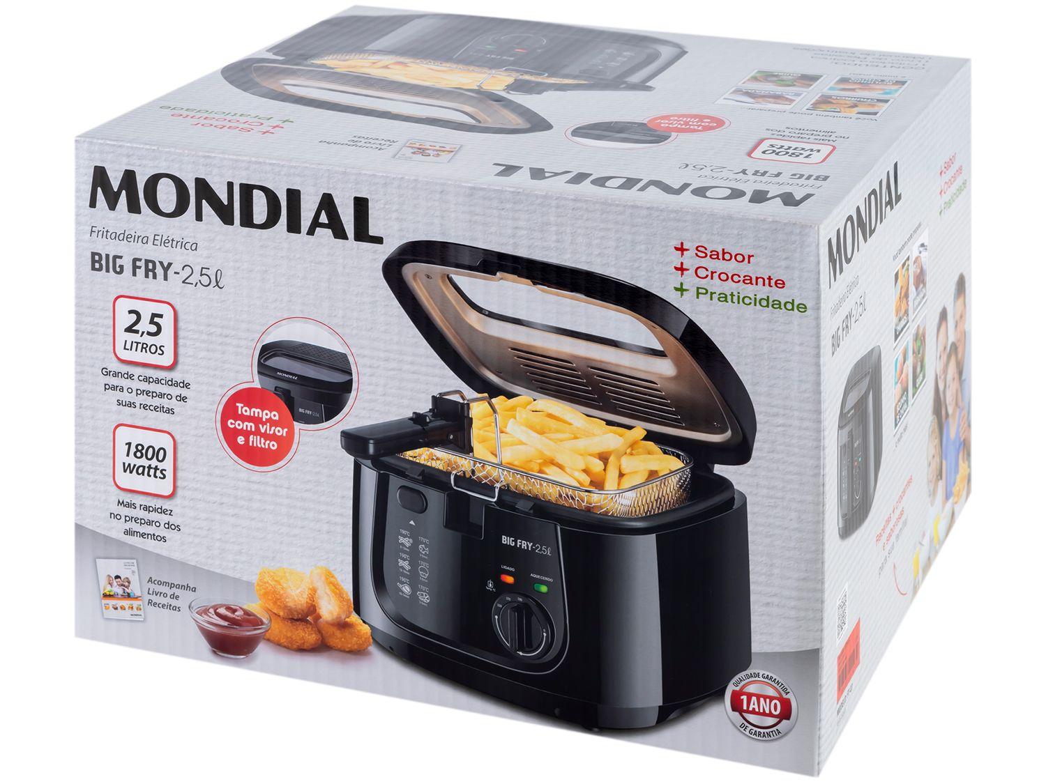 Fritadeira Elétrica com Óleo Mondial Big Fry FT-07