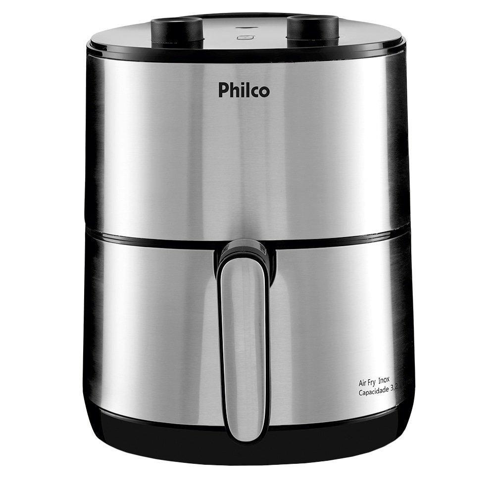 Fritadeira Elétrica Philco Air Fry PFR08PI, 3.2L, 1500W, Inox 110V