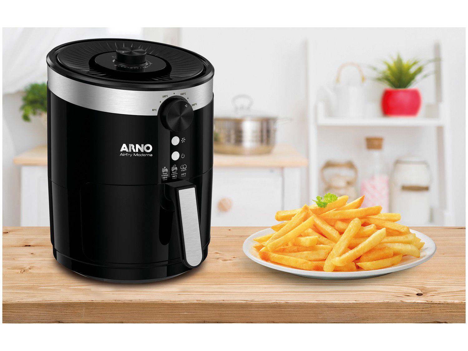 Fritadeira El trica sem leo Air Fryer Arno Moderna PFRY Preta 3