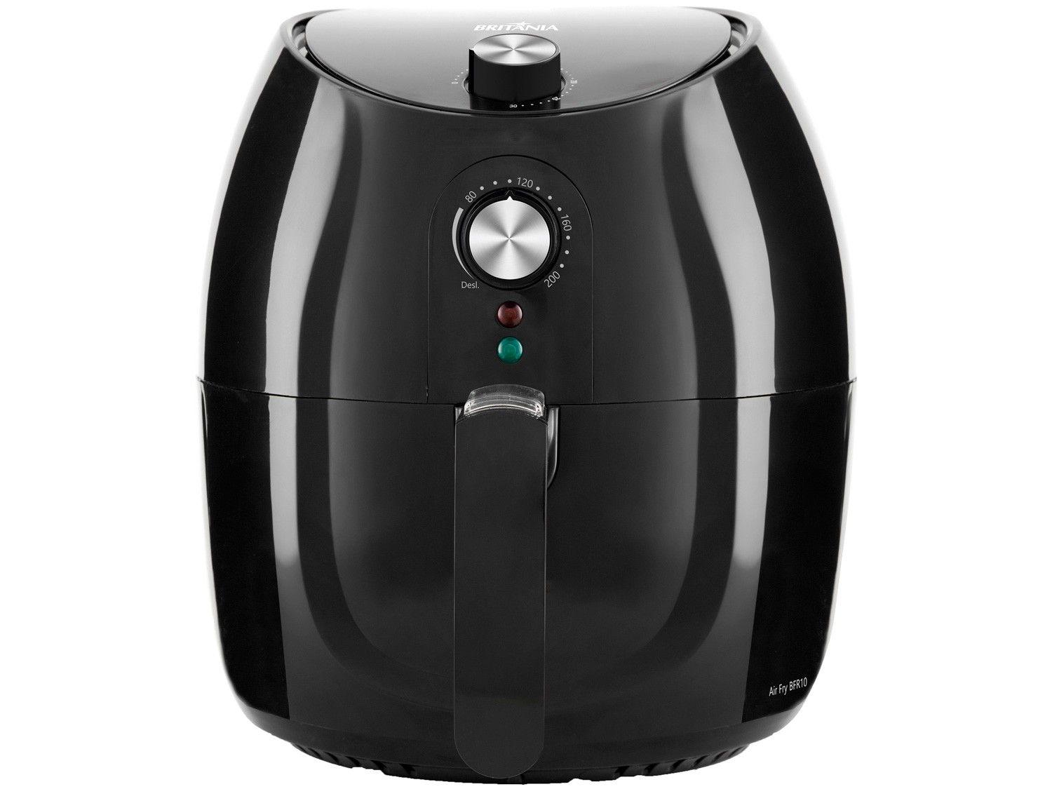 Fritadeira Elétrica sem Óleo/Air Fryer Britânia BFR10P Preto 4,1L com Timer