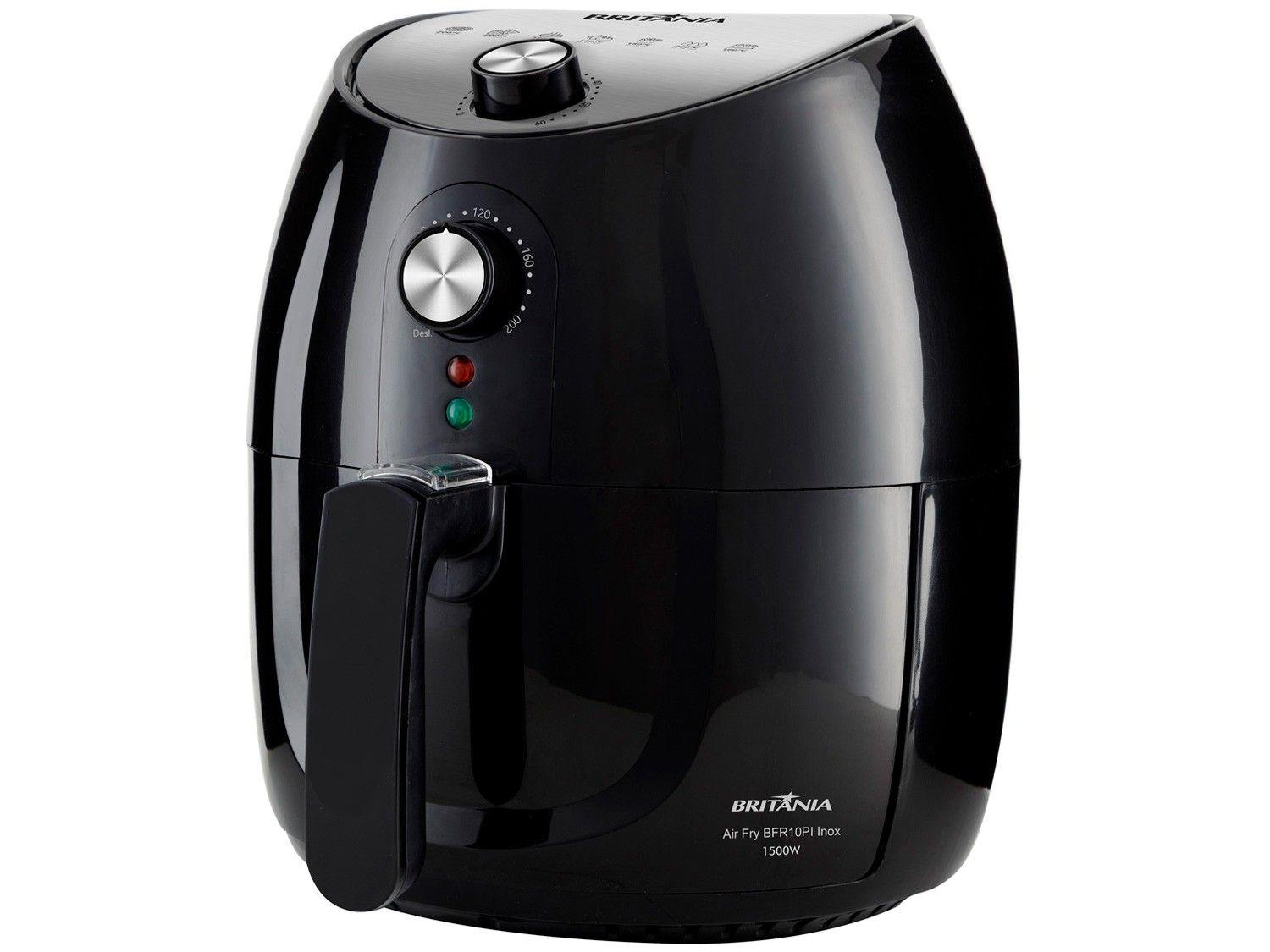Fritadeira Elétrica sem Óleo/Air Fryer Britânia BFR10PI Preto 4,1L com Timer