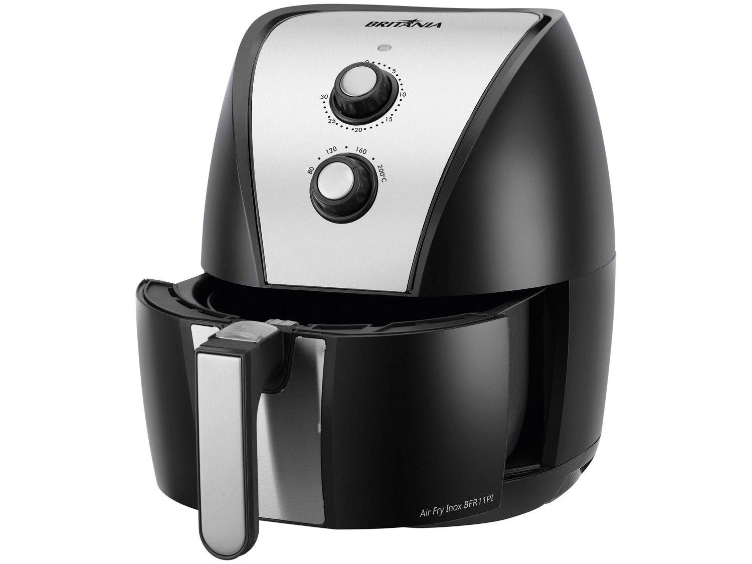 Fritadeira Elétrica sem Óleo/Air Fryer Britania BFR11PI Preta 4,4L