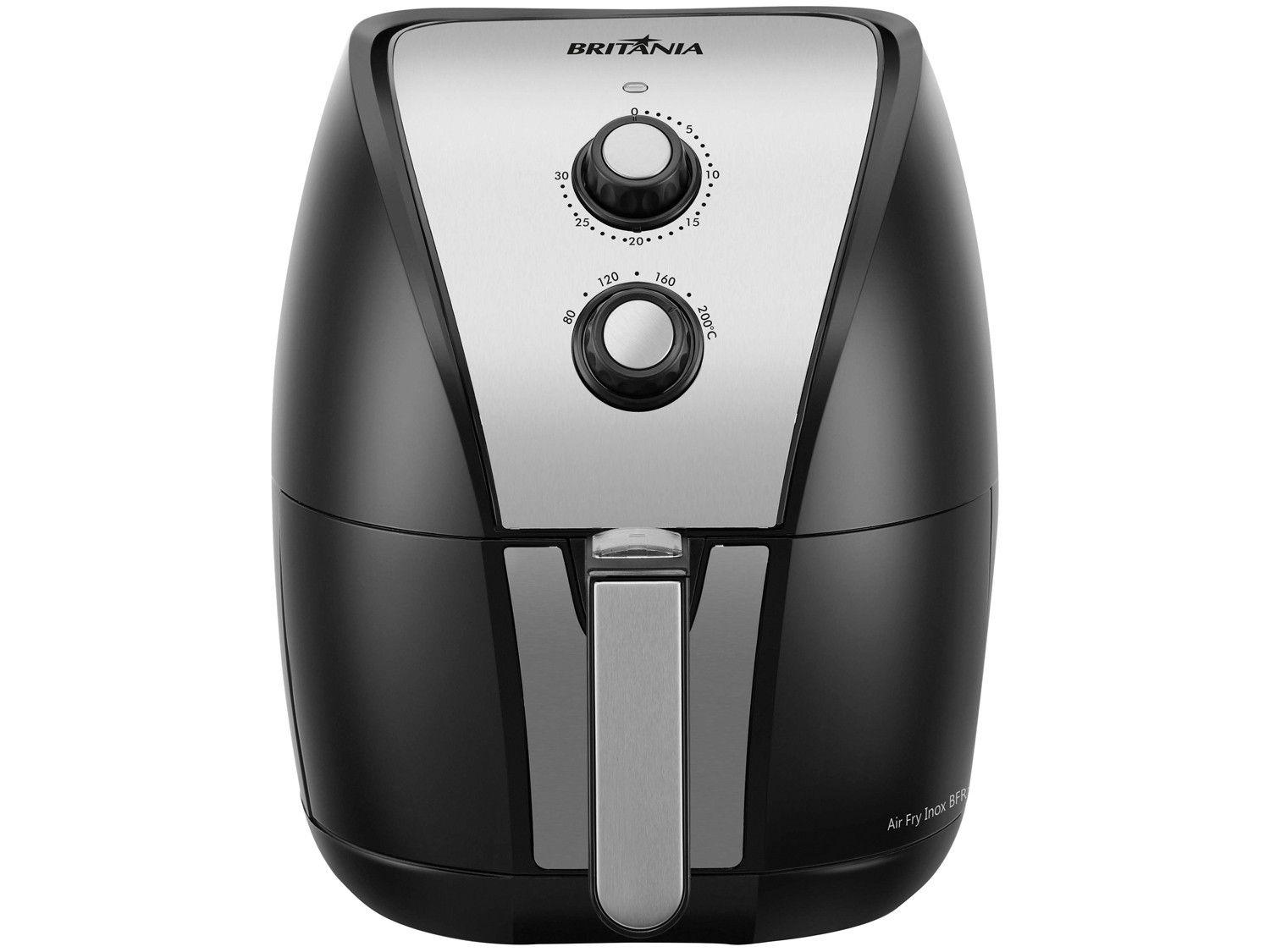 Fritadeira Elétrica sem Óleo/Air Fryer Britânia BFR11PI Preta 4,4L