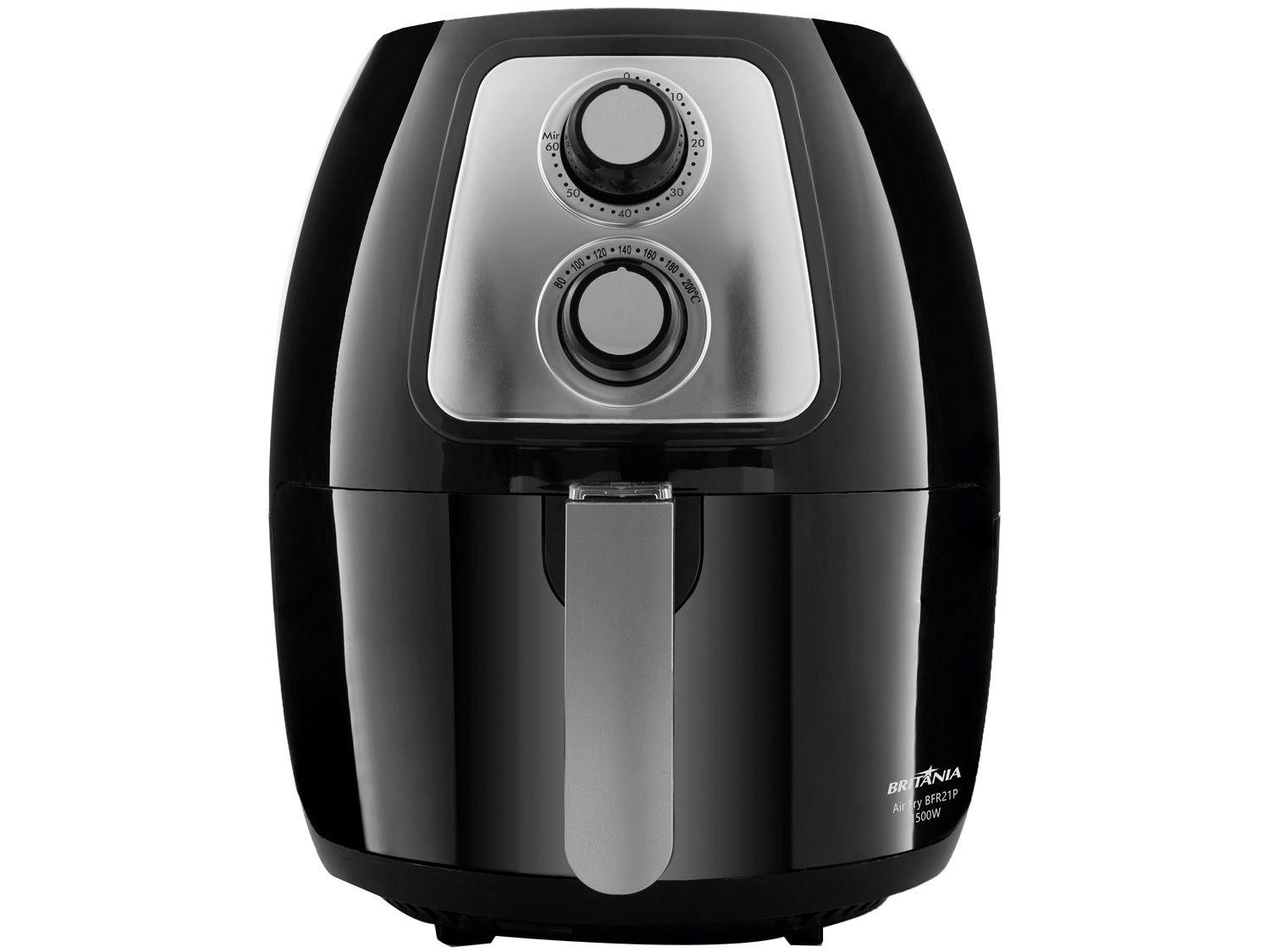 Fritadeira Elétrica sem Óleo/Air Fryer Britânia BFR21P Preto 3,4L com