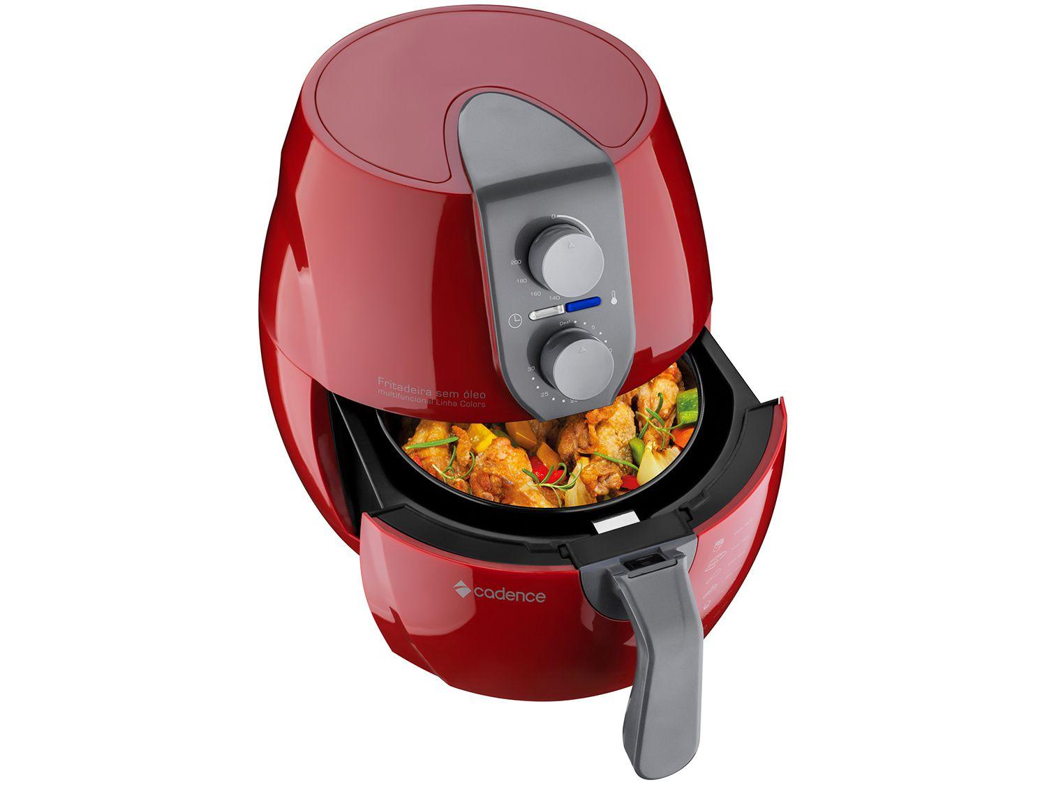 Fritadeira Elétrica Sem Óleo/Air Fryer Cadence Colors FRT541 Vermelha