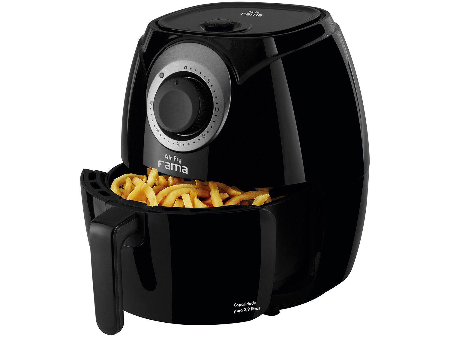 Fritadeira Elétrica Sem Óleo/Air Fryer Fama Air Fry FFR02 Preta 2,9L