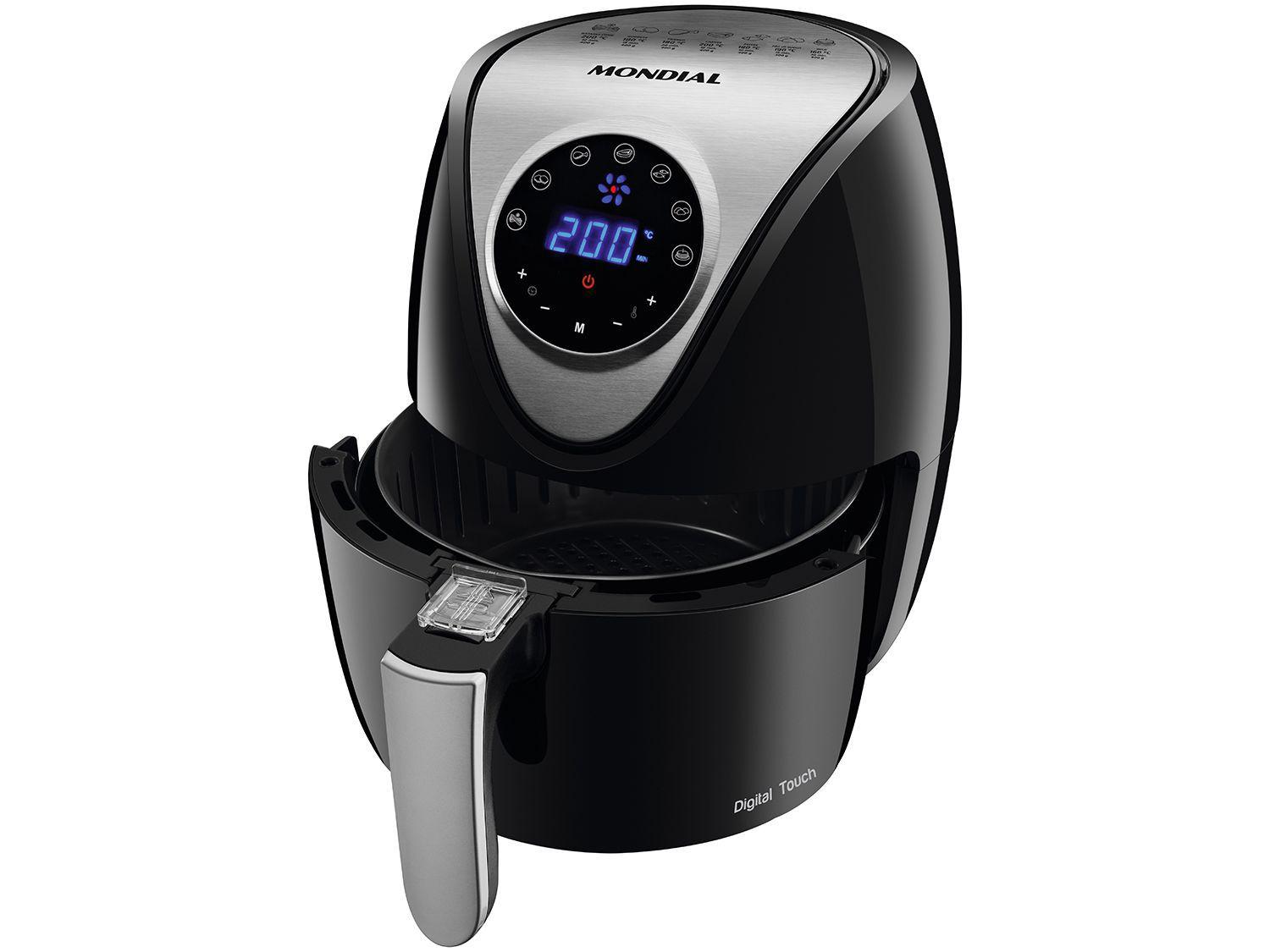 Fritadeira Elétrica sem Óleo/Air Fryer Mondial AF30DI Preto 3,6L