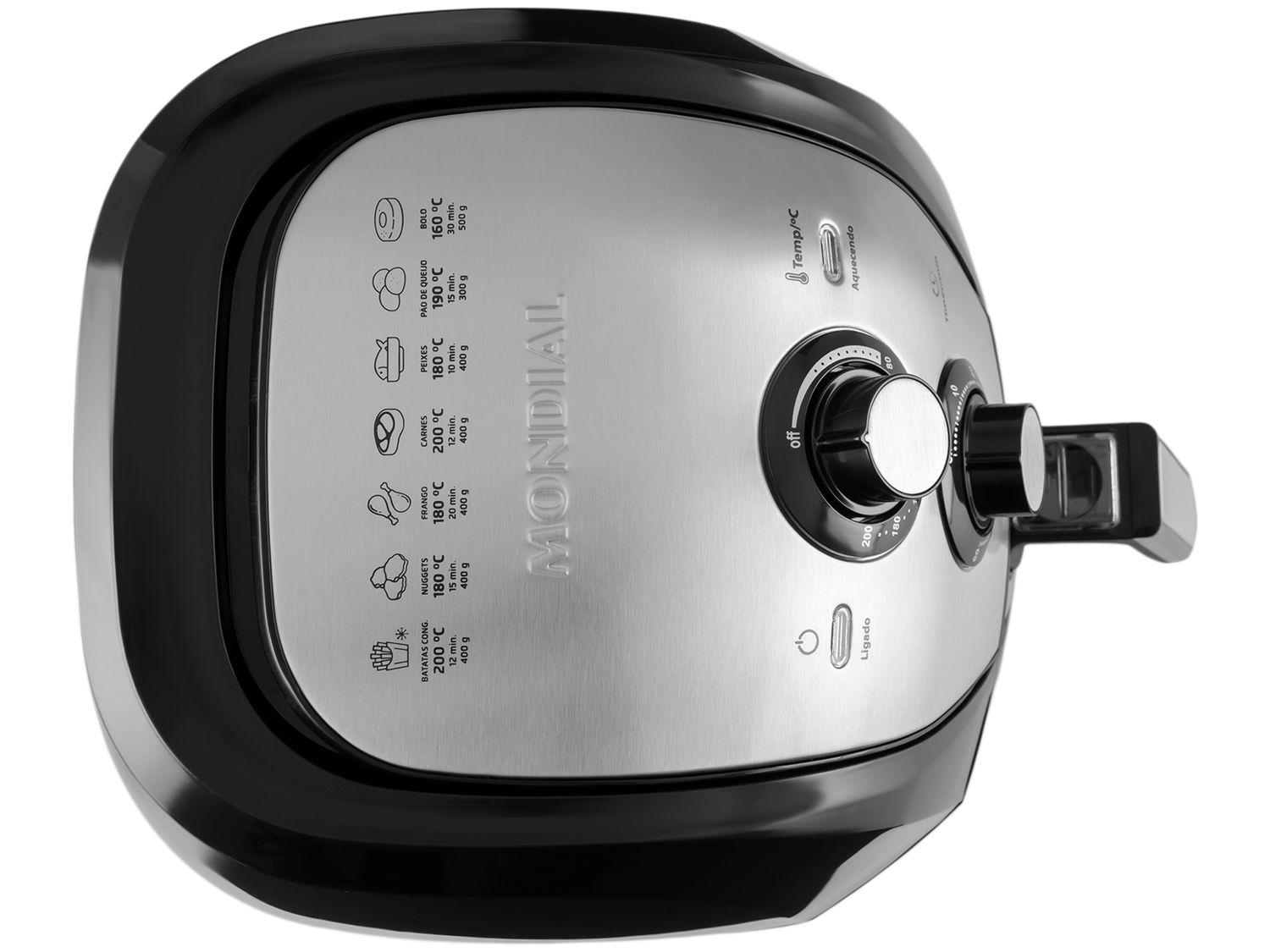 Fritadeira Elétrica sem Óleo/Air Fryer Mondial AFN-40-FB Preta 4L com Timer
