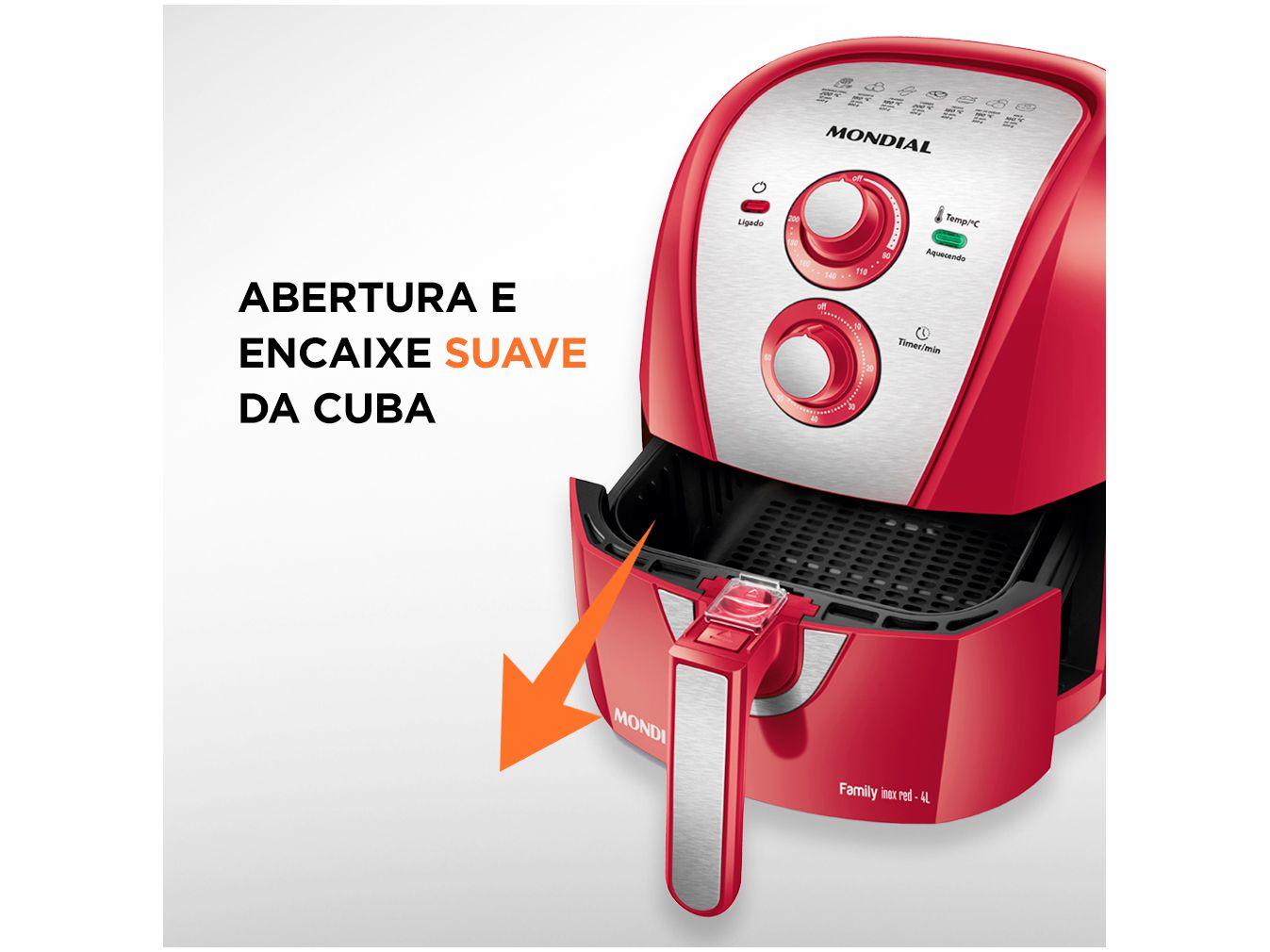 Fritadeira Elétrica sem Óleo/Air Fryer Mondial Family AFN40RI