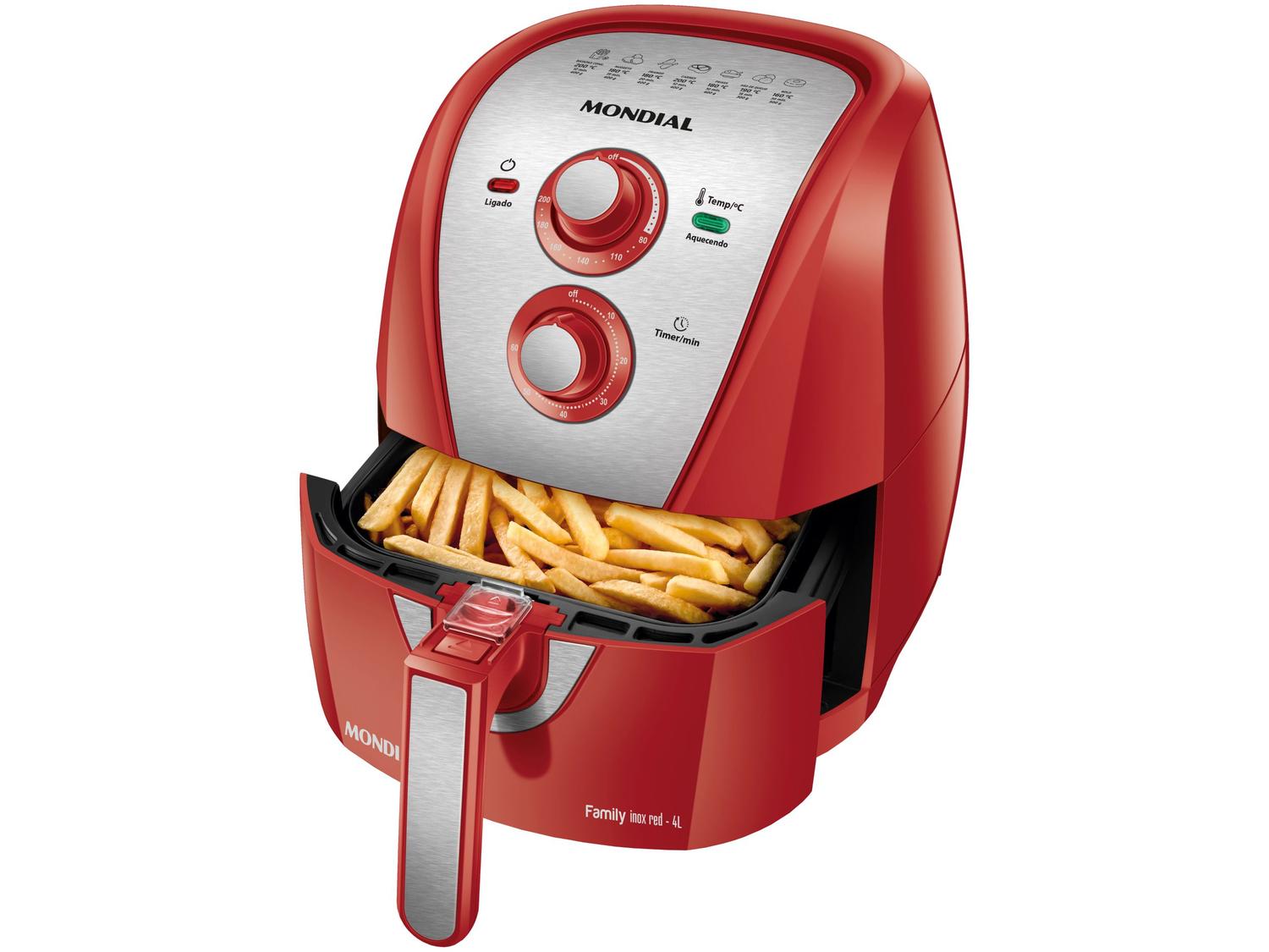 Vermelho e Inox - 220V