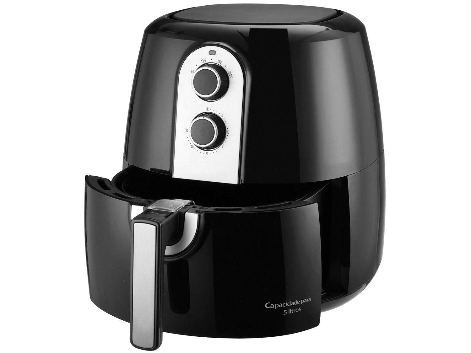 Fritadeira Elétrica sem Óleo/Air Fryer Nell MAF520 Preto 5L Fritadeira sem Óleo / Air Fryer