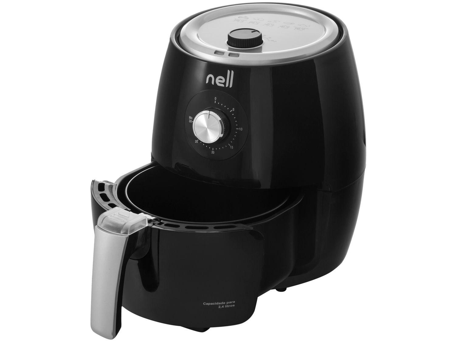 Fritadeira Elétrica sem Óleo/Air Fryer Nell Smart - Preta 2,4L com