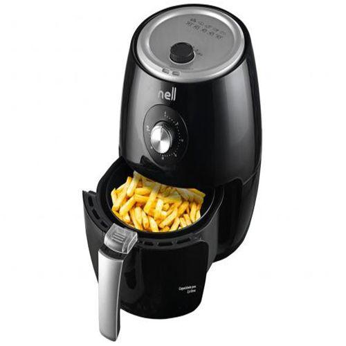 Fritadeira Elétrica sem Óleo/Air Fryer Nell Smart Preto 2,4L com Timer 110v Fritadeira sem