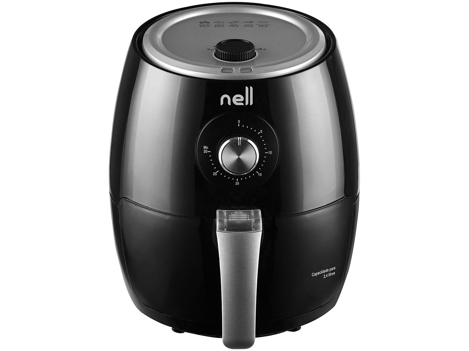 Fritadeira Elétrica sem Óleo/Air Fryer Nell Smart - Preto 2,4L com