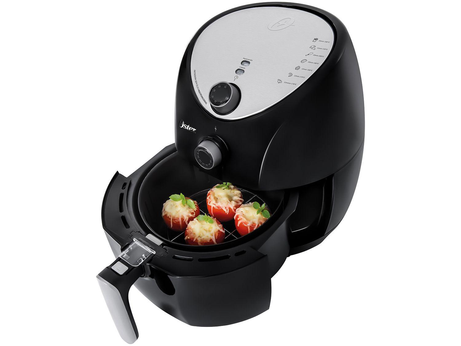 Fritadeira Elétrica Sem Óleo/Air Fryer Oster CKSTAF631 Preta 3,2L com