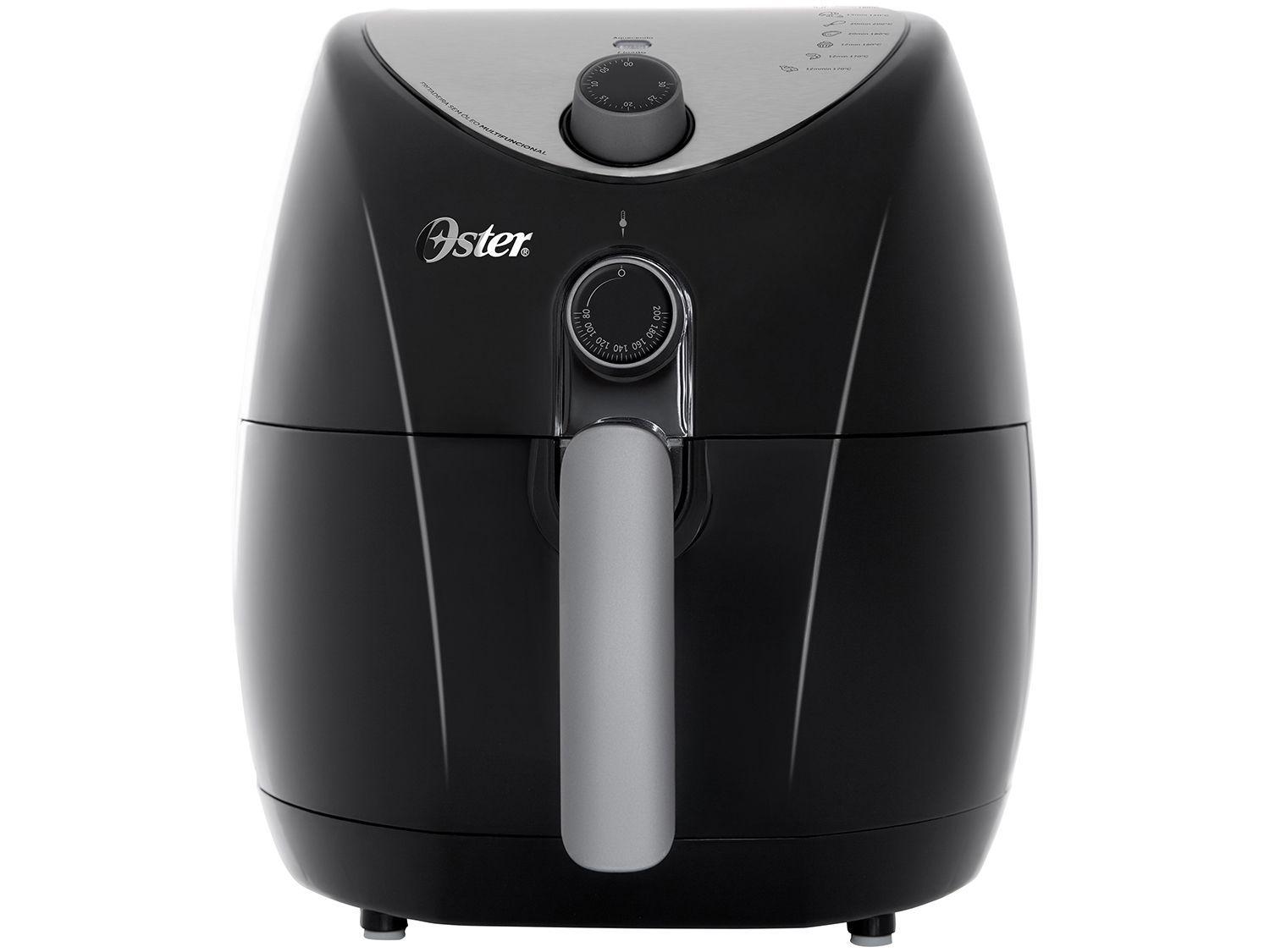 Fritadeira Elétrica Sem Óleo/Air Fryer Oster CKSTAF631 Preta 3,2L com Timer Fritadeira