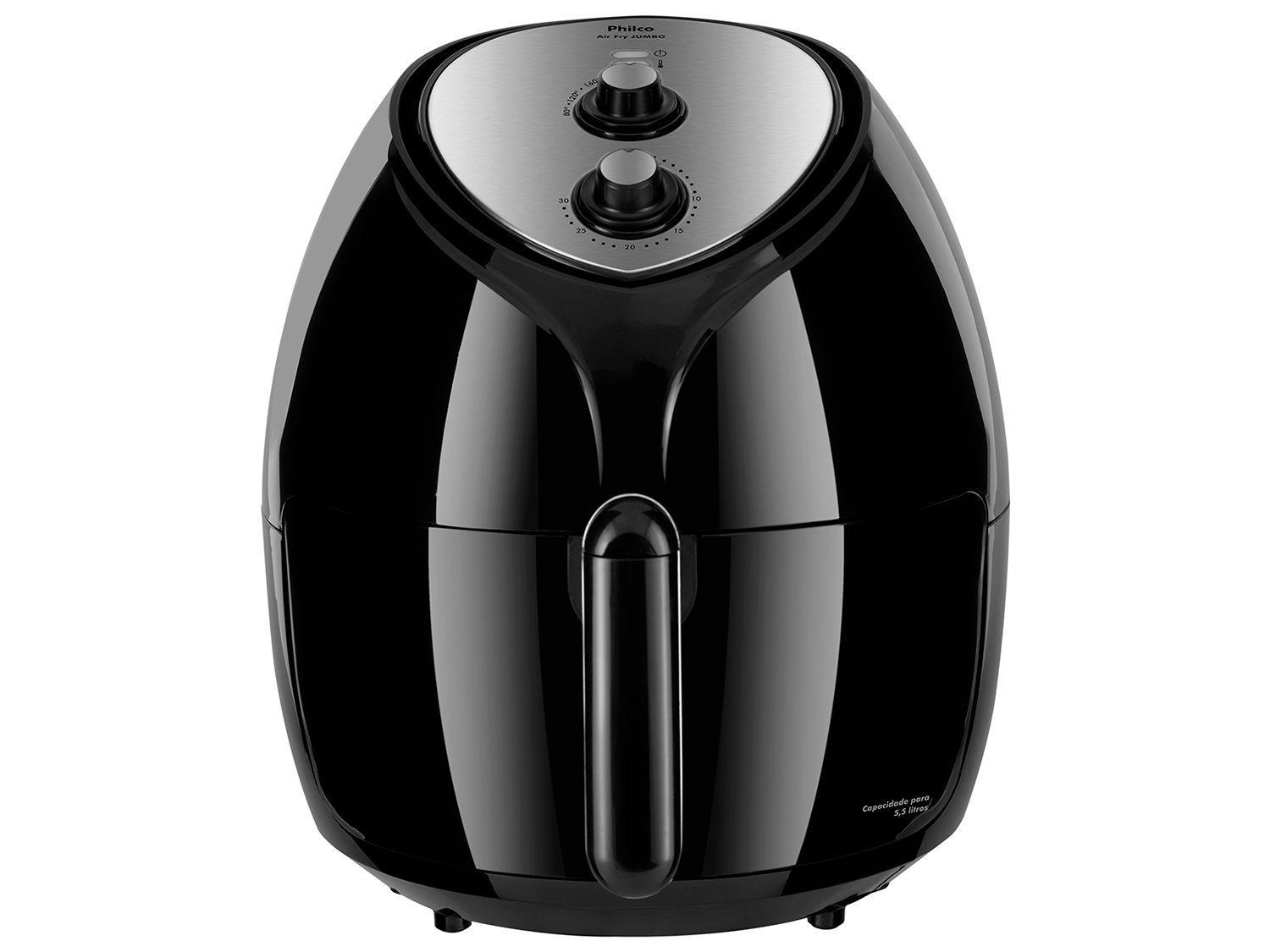 Fritadeira Elétrica Sem Óleo/Air Fryer Philco Air Fry Jumbo Preta 5