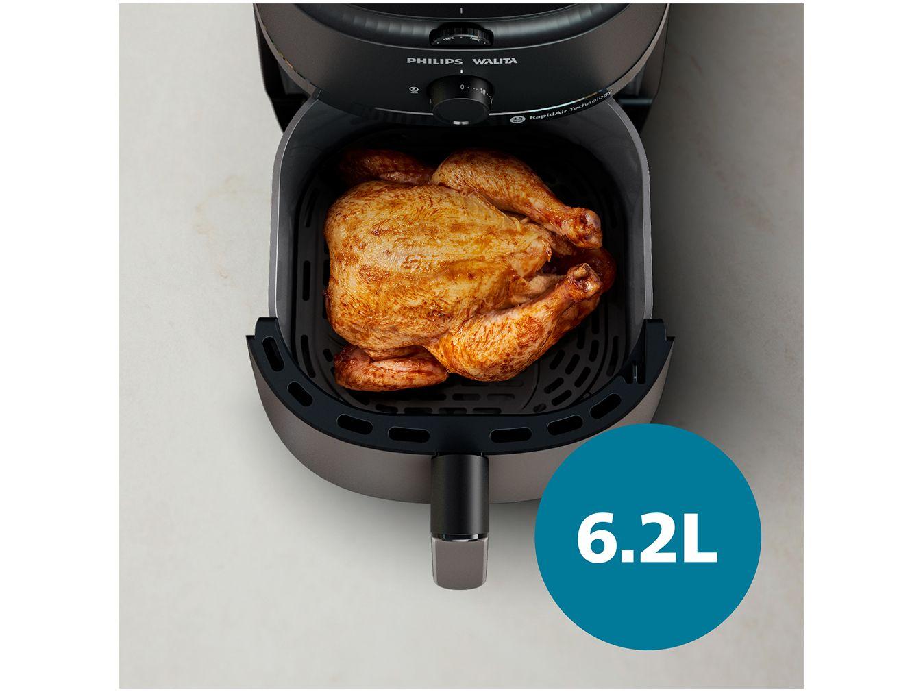 Transforme sua cozinha com a Airfryer Série 1000 XL da Philips Walita! Prepare alimentos crocantes, saborosos e saudáveis com até 90% menos gordura. Com capacidade XL, ela é perfeita para toda a família, fácil de usar, limpar e extremamente versátil. Leve mais praticidade, saúde e sabor para o seu dia a dia agora mesmo!