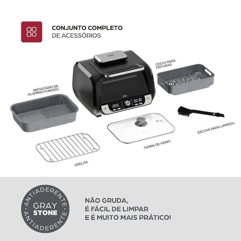 Imagem de Fritadeira Elétrica Wap Barbecue Digital 10L 220V FW009627