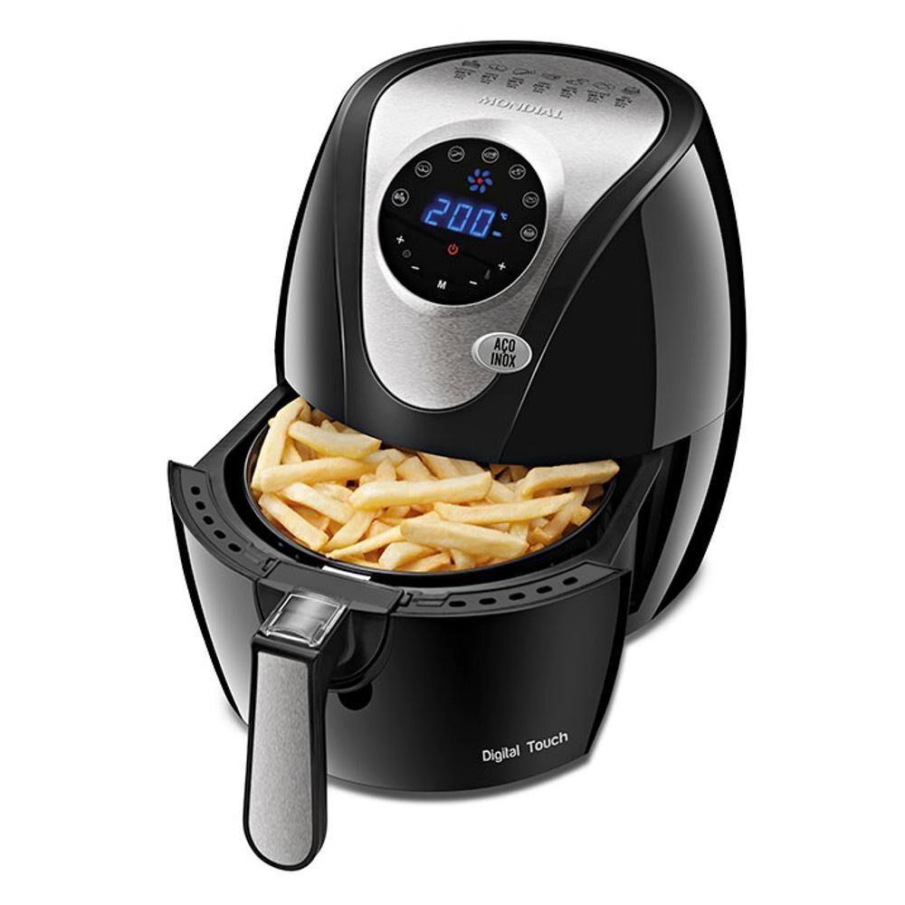 Fritadeira Mondial Air Fryer Family Inox Digital Touch 1500W 4L AF26