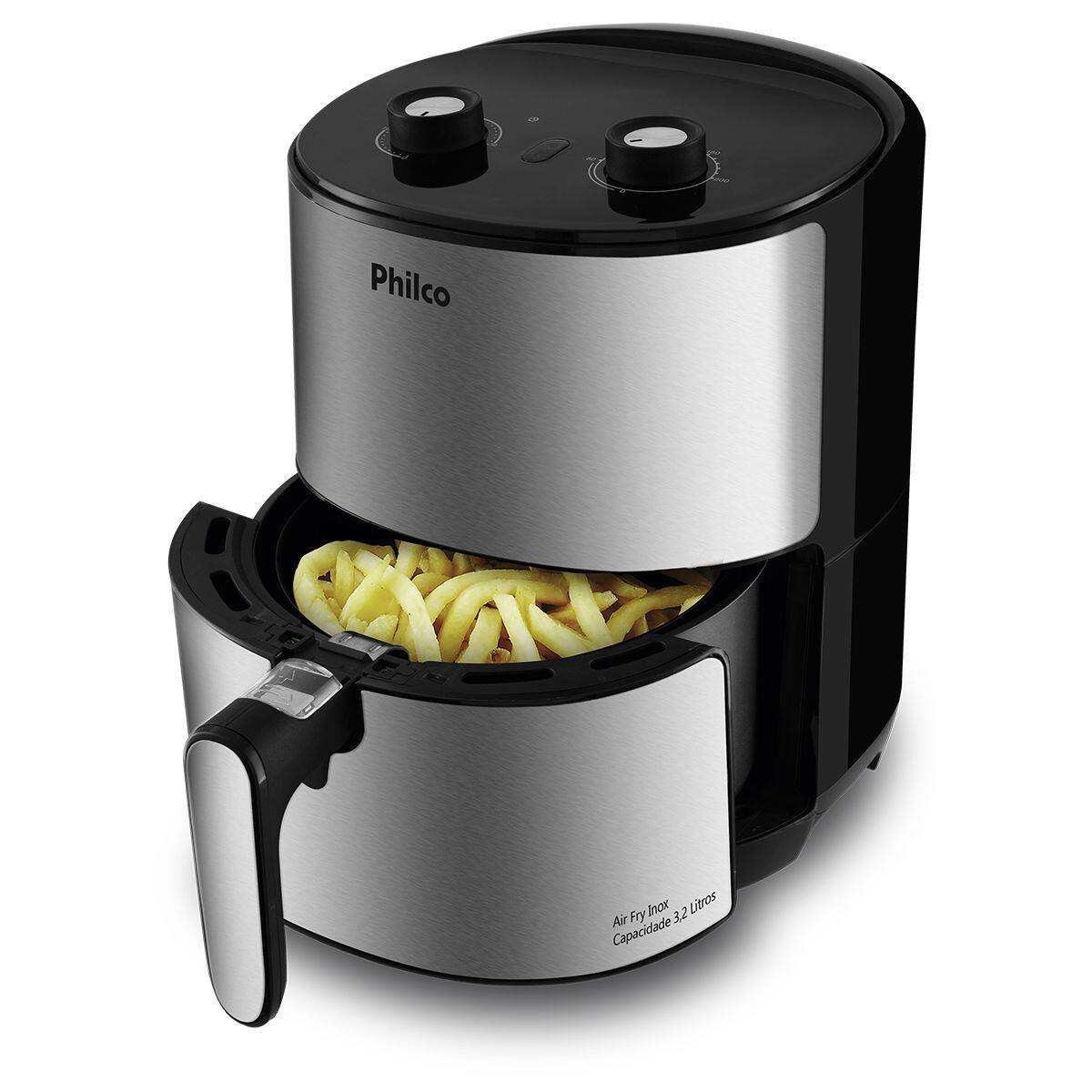 Fritadeira Philco Air Fry Inox Fritadeira sem Óleo / Air Fryer