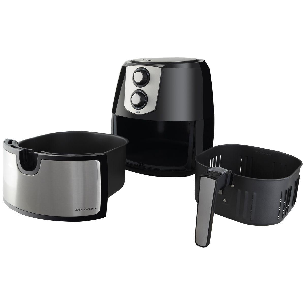 Fritadeira Philco Air Fry Jumbo Inox PFR06PI Fritadeira sem Óleo