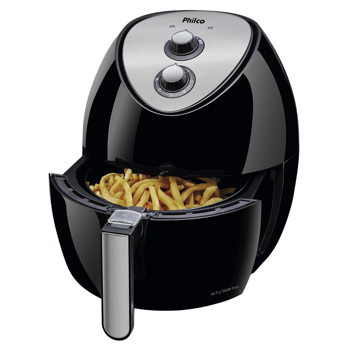 Fritadeira Philco Air Fry Saúde Inox 3,2L Fritadeira sem Óleo / Air Fryer Magazine Luiza