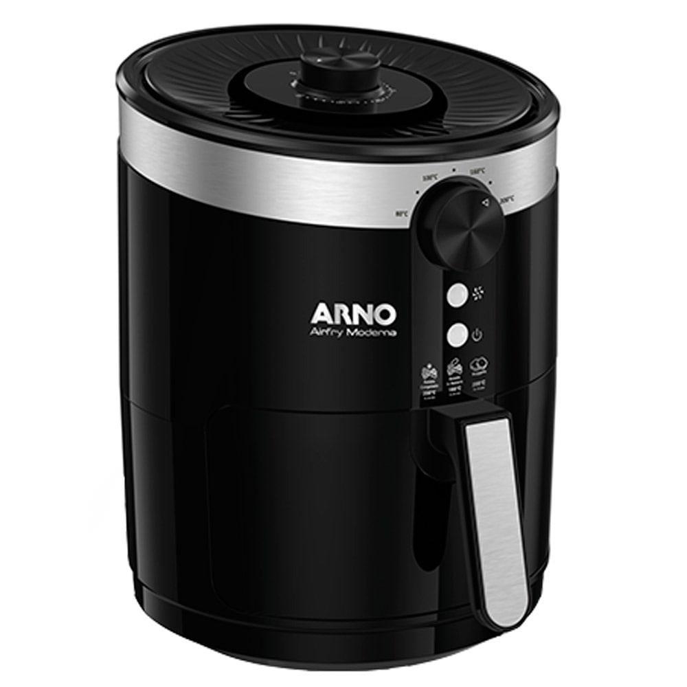 Fritadeira sem Óleo Air Fryer Arno Moderna PFRY 3,5 Litros Preta Fritadeira Elétrica e